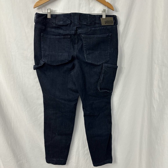 Duluth Trading Jeans Womens 10 Curvesetter Double Flex DoubleChapped Skinny Work - Picture 10 of 10
